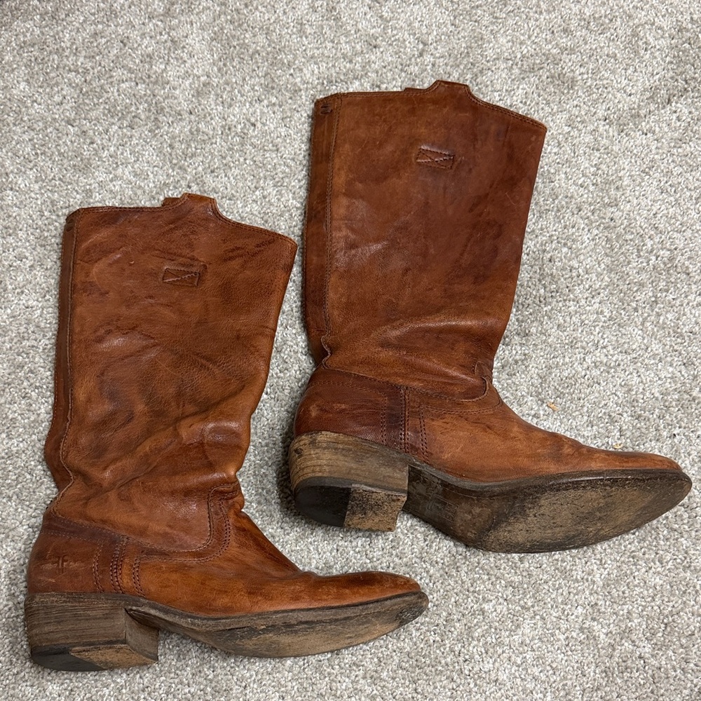Frye Leather Cowboy Boots